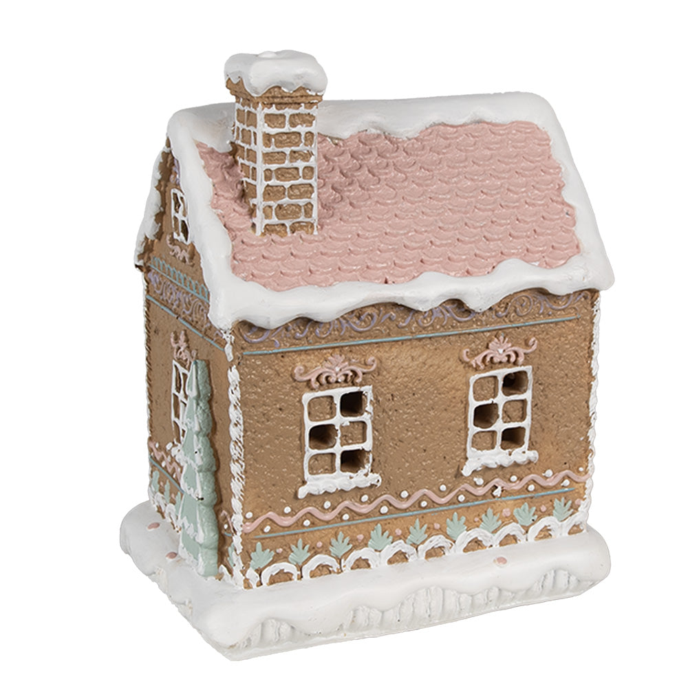 Mini Casa Pan di Zenzero con Luci LED - Decorazione Natalizia