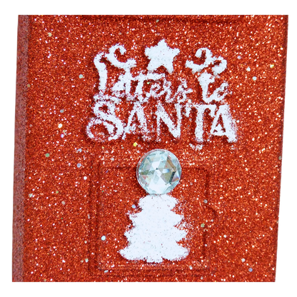 dettaglio cassetta postale babbo natale ornamento