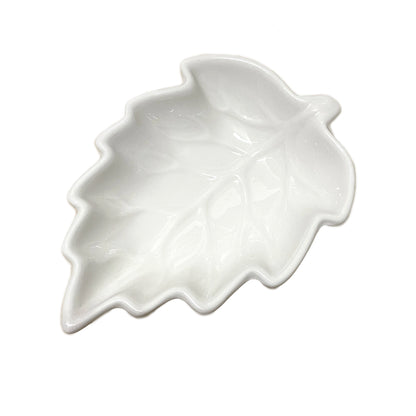 ciotola bianca foglia autunnale