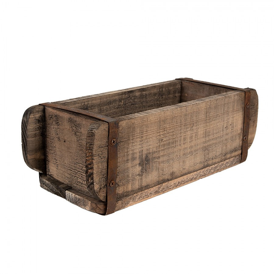 vaso legno rustico porta oggetti clayre eef