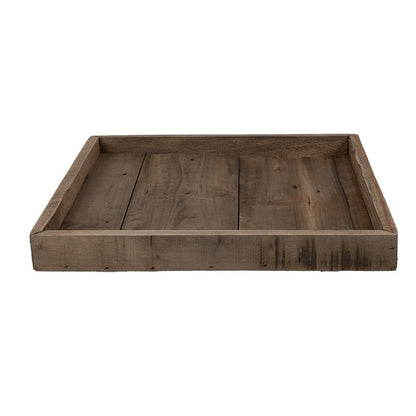 vassoio rustico legno marrone quadrato country chic