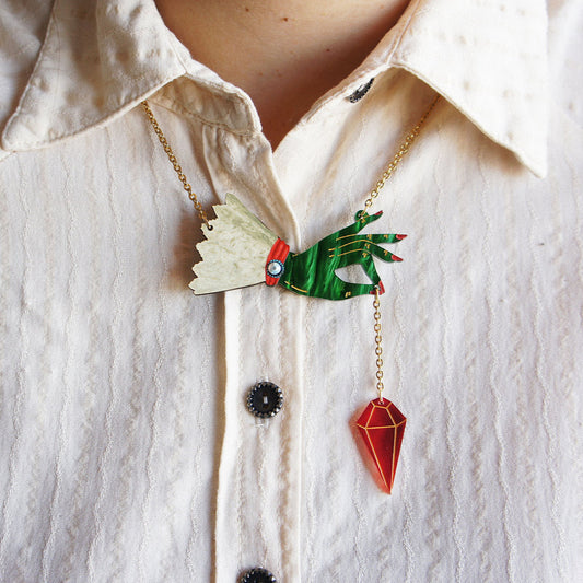 strega dell'ovest collana pendente