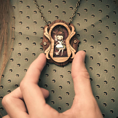collana artigianale alice in wonderland