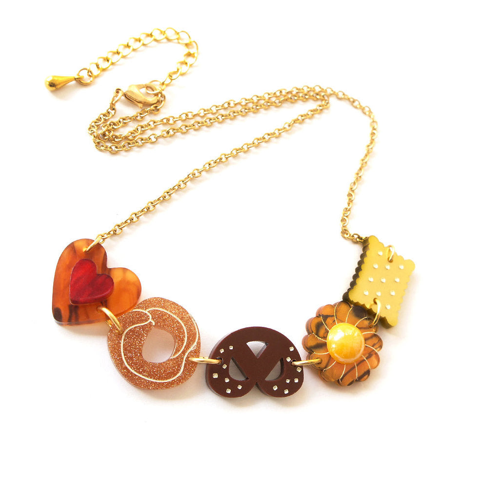 laliblue collana biscotti artigianale