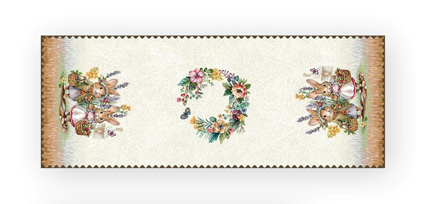 coniglietti pasquali con fiori