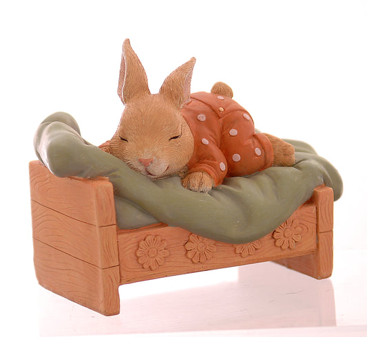 coniglio addormentato su letto decorazione per la casa pasquale