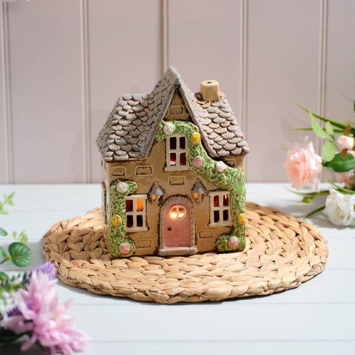 cottage beige portacandele langs idea regalo