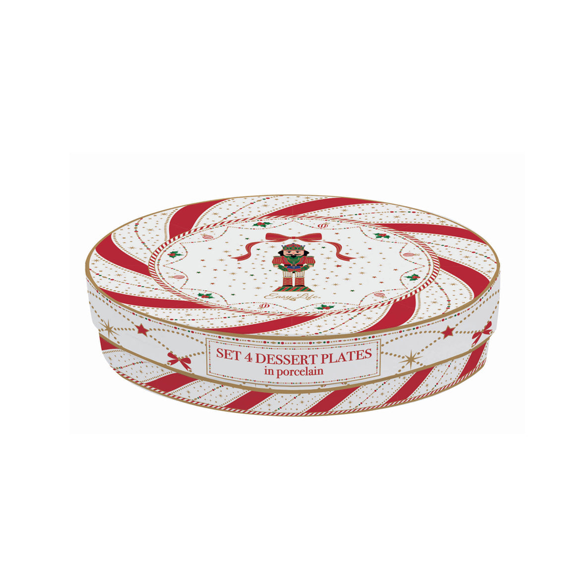 box idea regalo set 4 piattini dolce natale