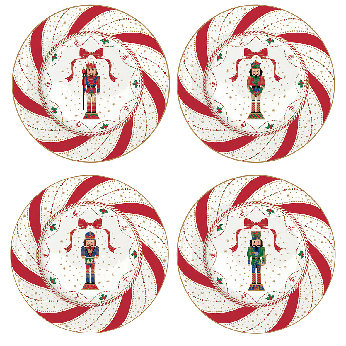 easy life set piattini dolce nutcracker twist