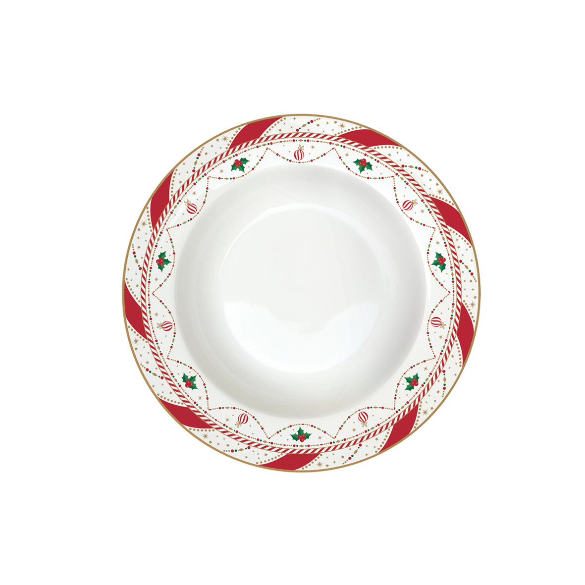 piatto fondo natalizio easy life nutcracker twist