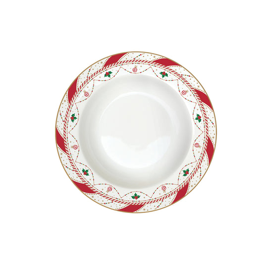 piatto fondo natalizio easy life nutcracker twist