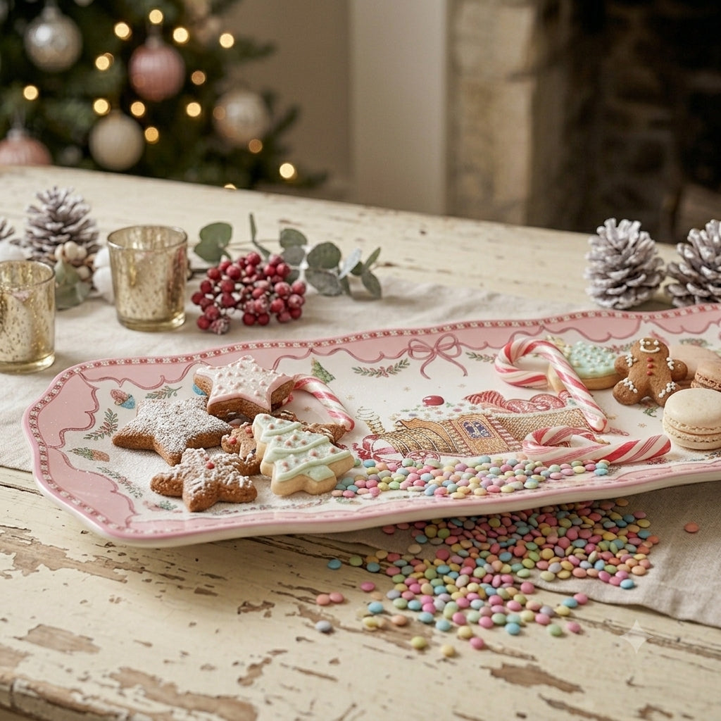 easy life vassoio sweet christmas porcellana  