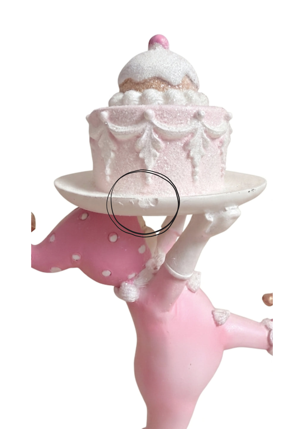 dettaglio decorazione torta rosa edg