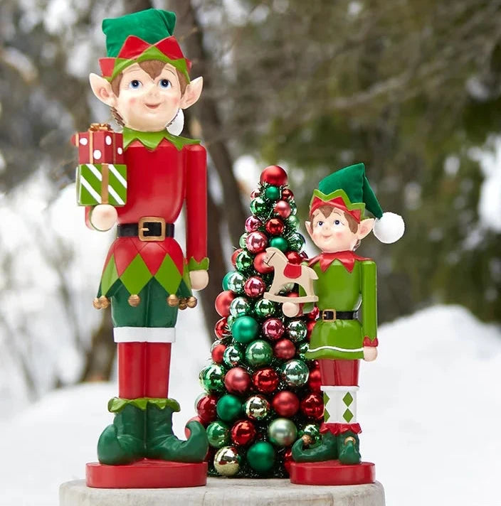 albero decorativo natalizio verde rosso