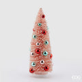 decorazione albero natalizio rosa
