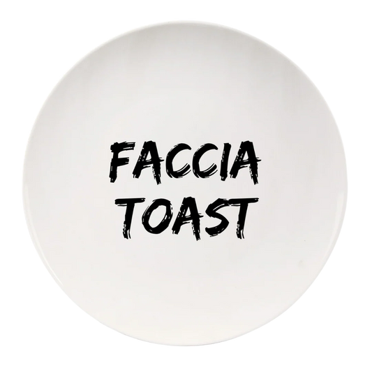 piatto simpatico faccia toast idea regalo