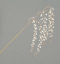 ramo decorativo natalizio bianco perle