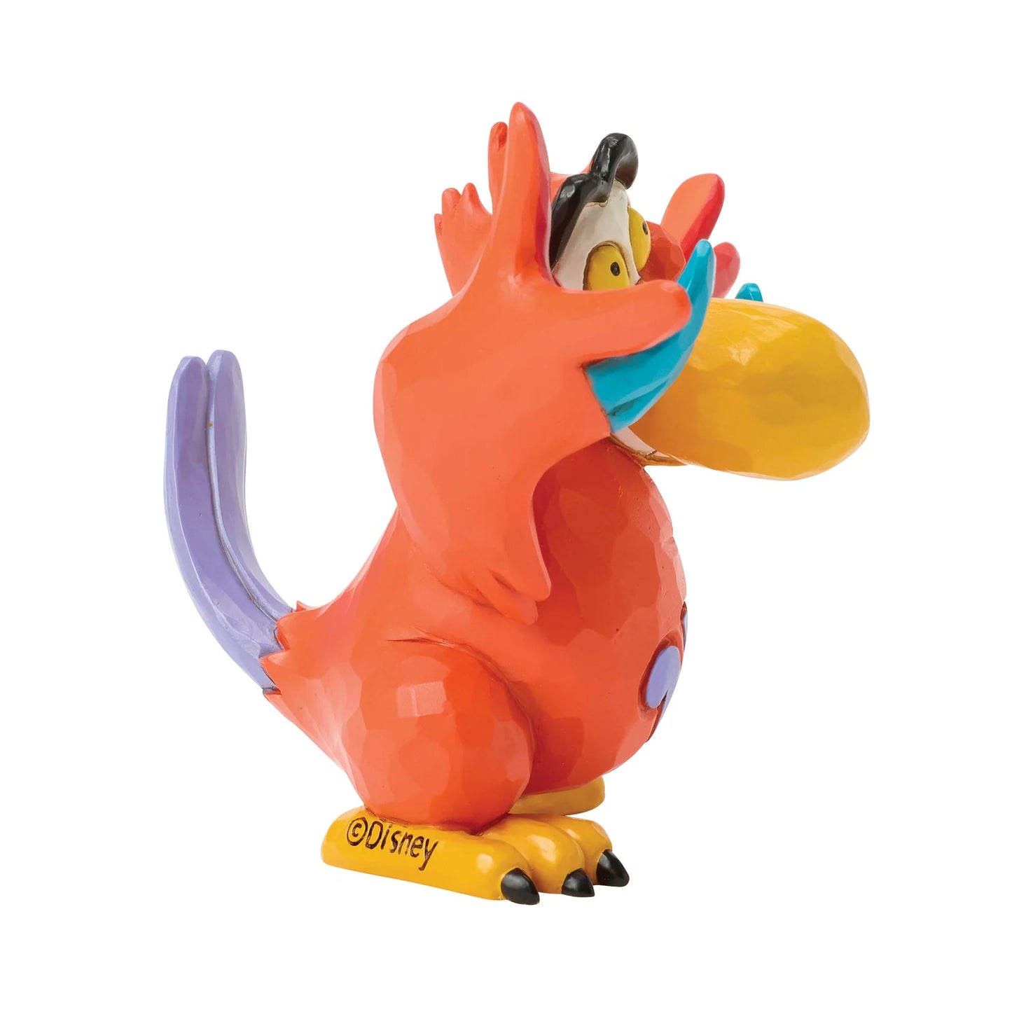 dettaglio figurina pappagallo rosso Aladdin Iago