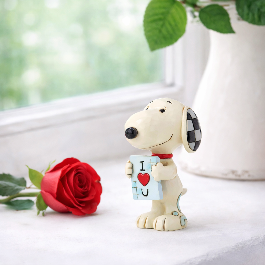 Jim Shore snoopy lettera i love you
