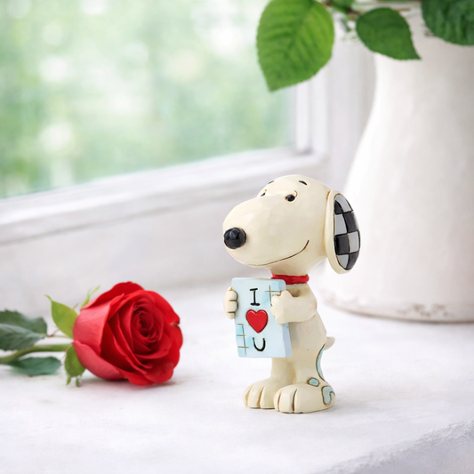 Jim Shore snoopy lettera i love you