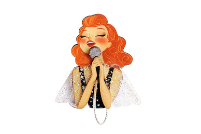 spilla artigianale diva Hollywood anni 50