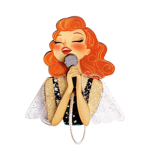 spilla artigianale diva Hollywood anni 50