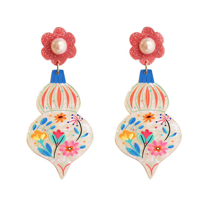 orecchini stile vintage madreperla natale