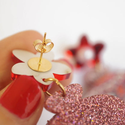 farfallina orecchini acciaio inox