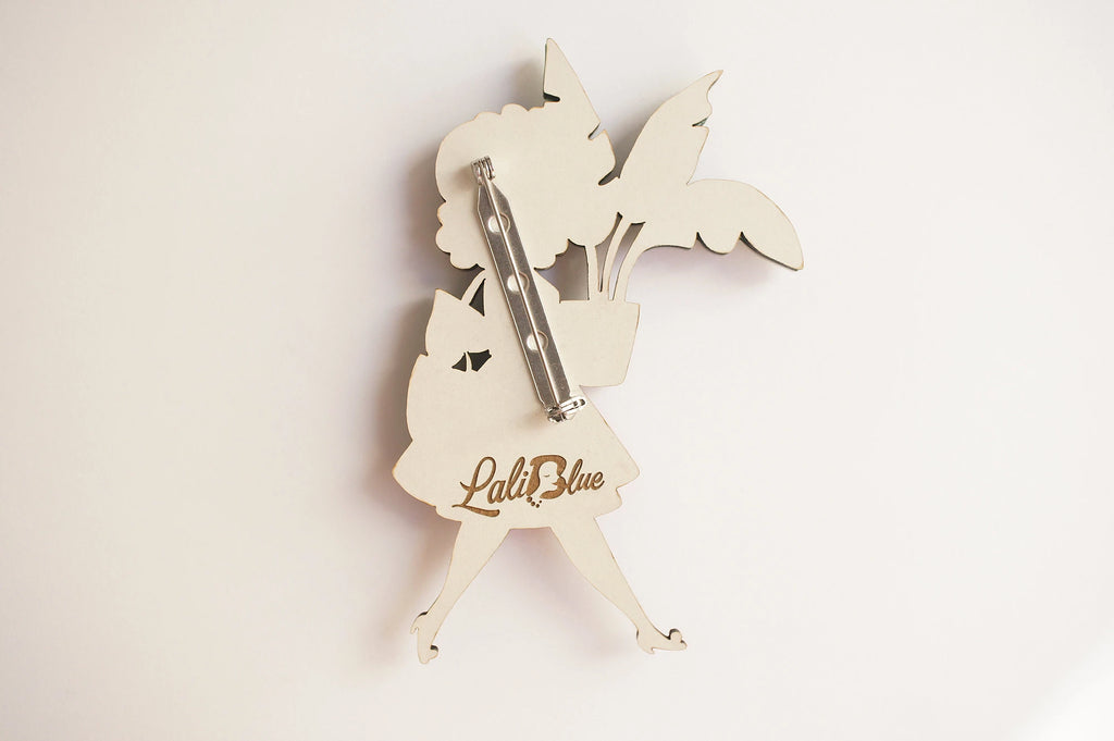 laliblue spilla retro legno 