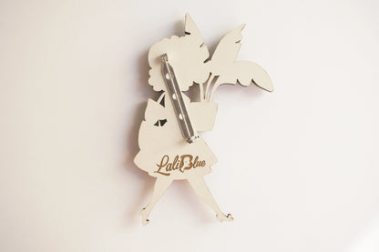 laliblue spilla retro legno 