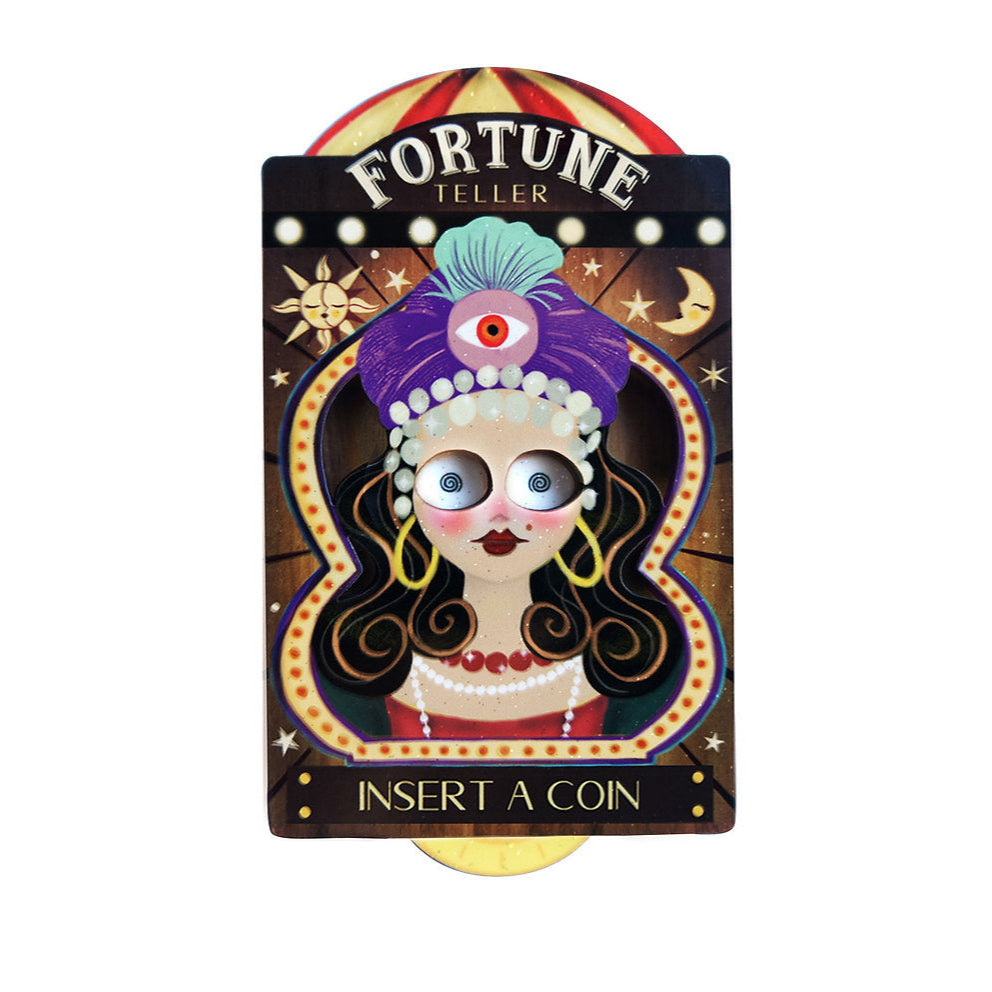 spilla artigianale maga indovina occhi ipnosi