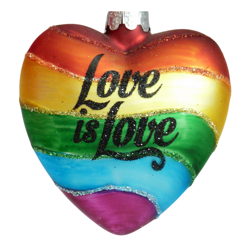 addobbo natalizio cuore bandiera arcobaleno Pride