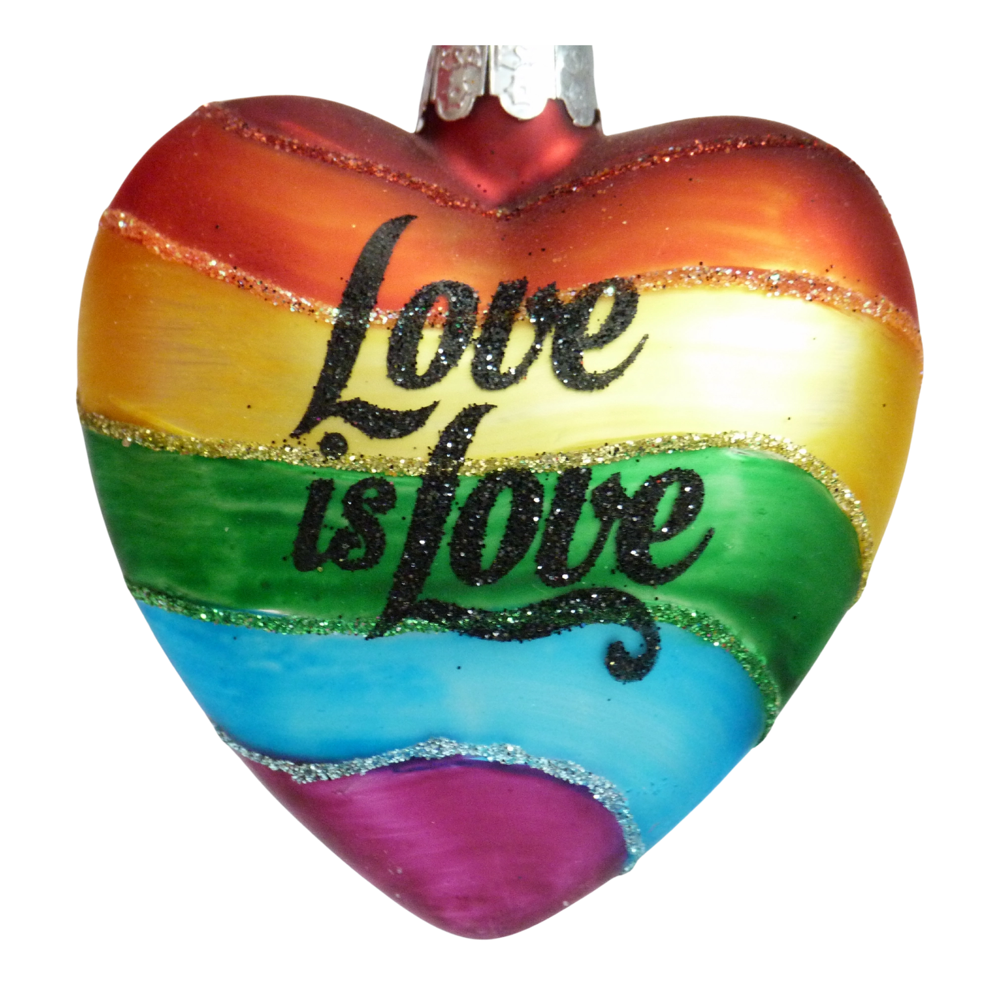 addobbo natalizio cuore bandiera arcobaleno Pride