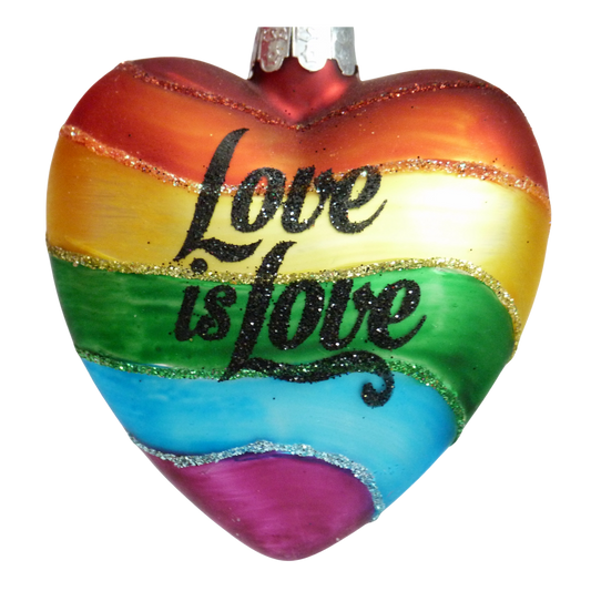 addobbo natalizio cuore bandiera arcobaleno Pride