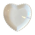 piattino cuore bianco stile romantico