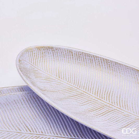 EDG - piatto foglia banano lilla 59cm