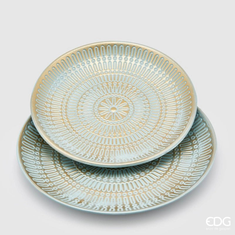 EDG - piatto Mandala azzurro 33cm