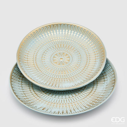 EDG - piatto Mandala azzurro 33cm