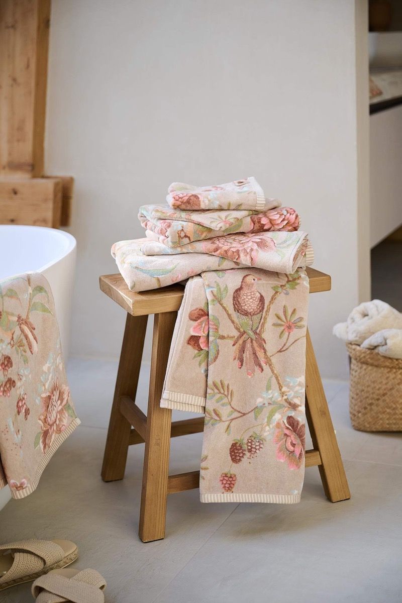 Pip studio - Secret Garden asciugamani viso + ospite Khaki