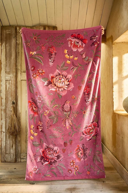 Pip Studio - telo mare Secret Garden 100x180 cm Mauve
