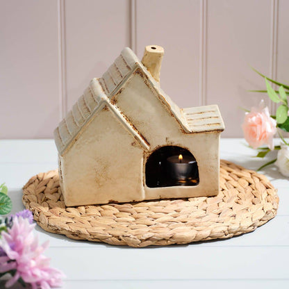porta tealight ceramica cottage retro