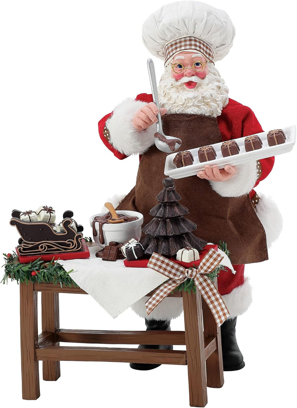 babbo natale chocolatier decorazione natalizia possible dreams