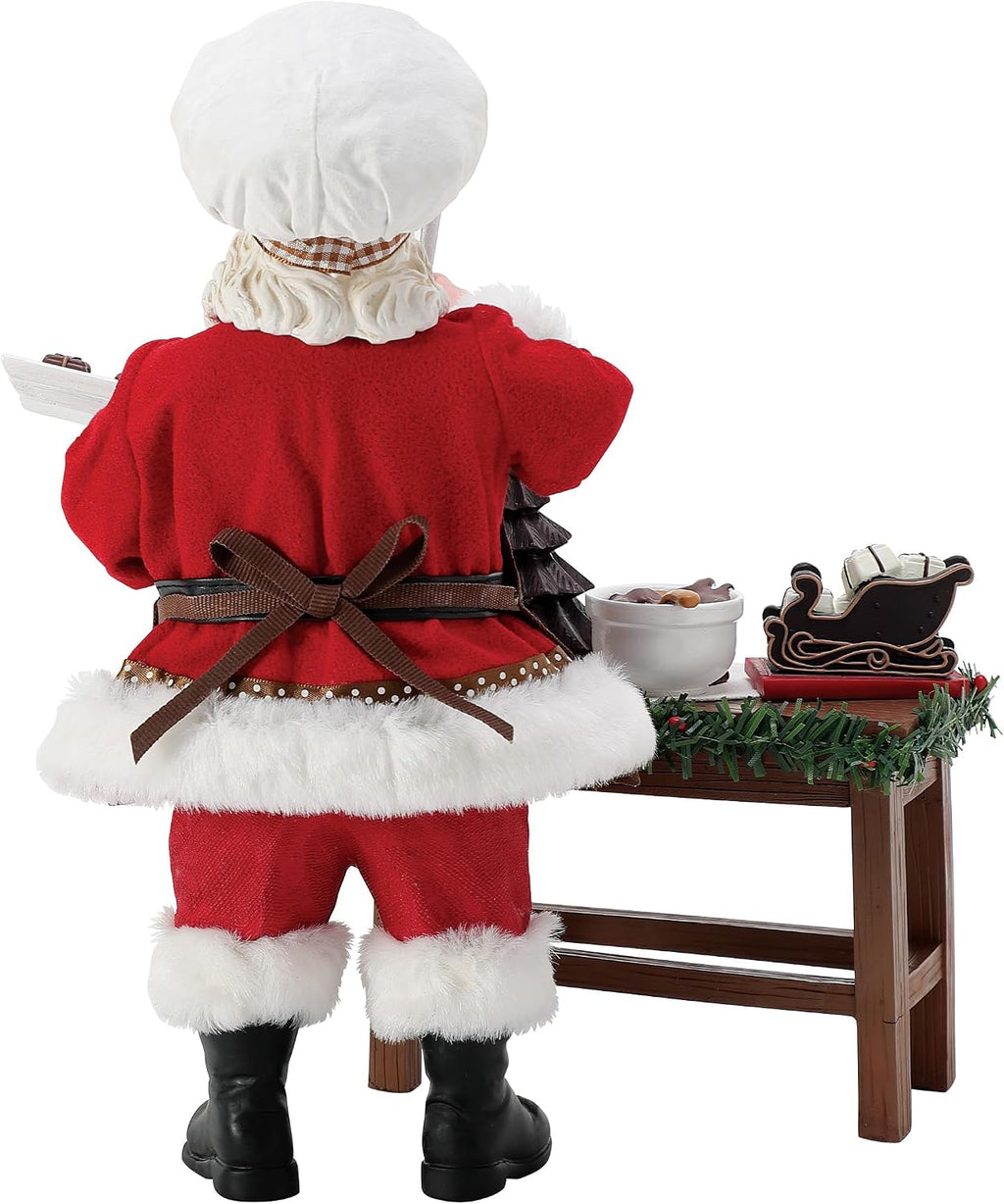 babbo natale vestiti tessuto idea regalo natalizia da collezione