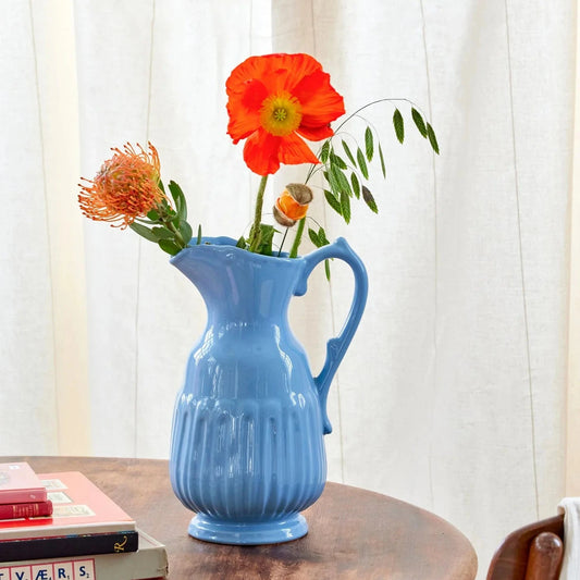brocca vaso azzurro 2,5 litri decorazione casa
