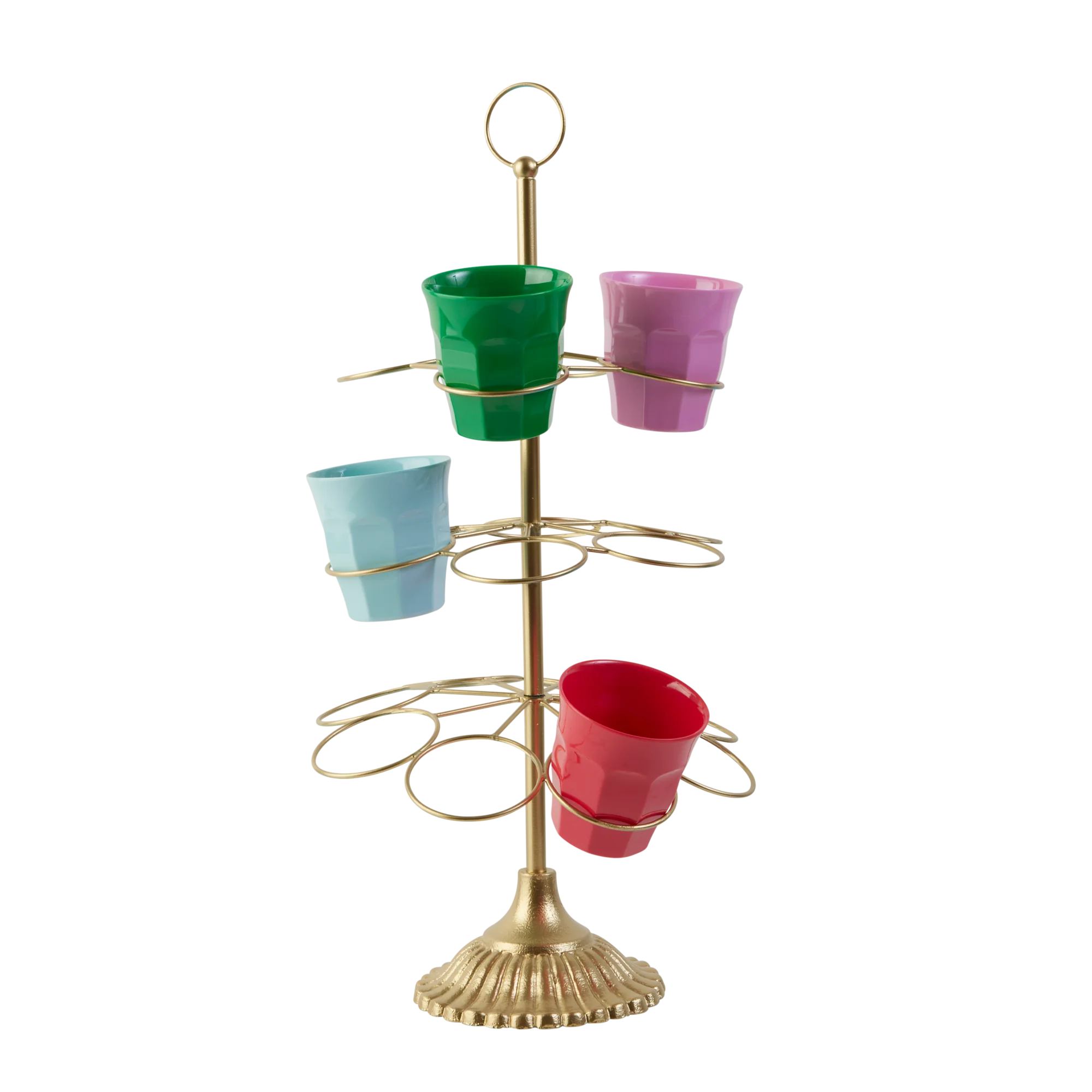 espositore cucina bicchieri rice melamina oro
