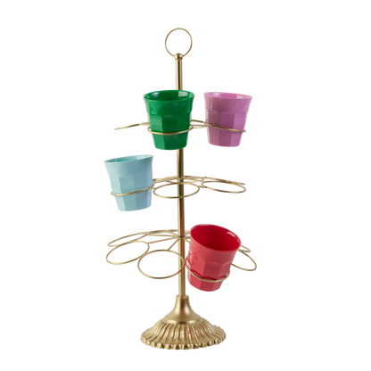 espositore cucina bicchieri rice melamina oro