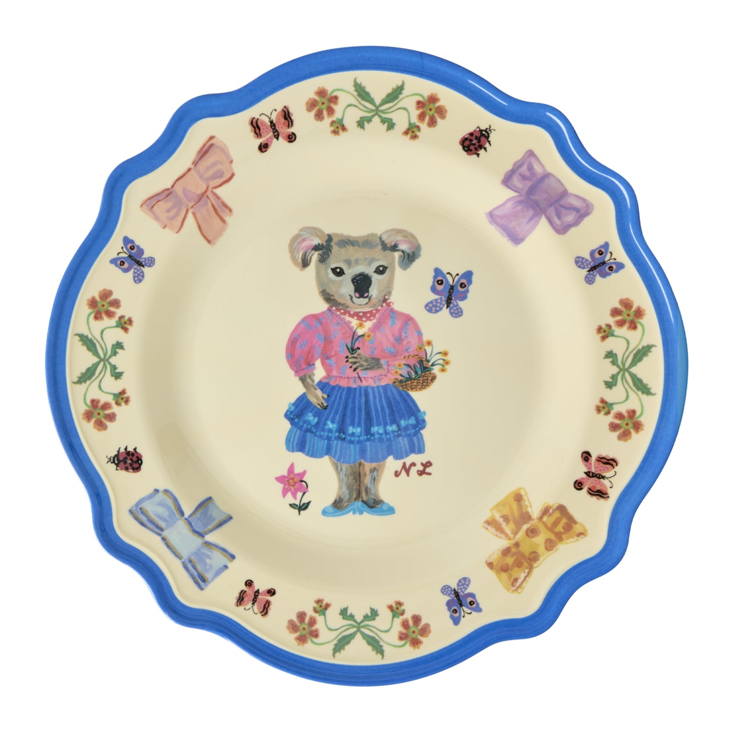 piatto piano melamina illustrazione Nathalie Lete koala