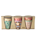 set bicchieri stile vintage melamina rice