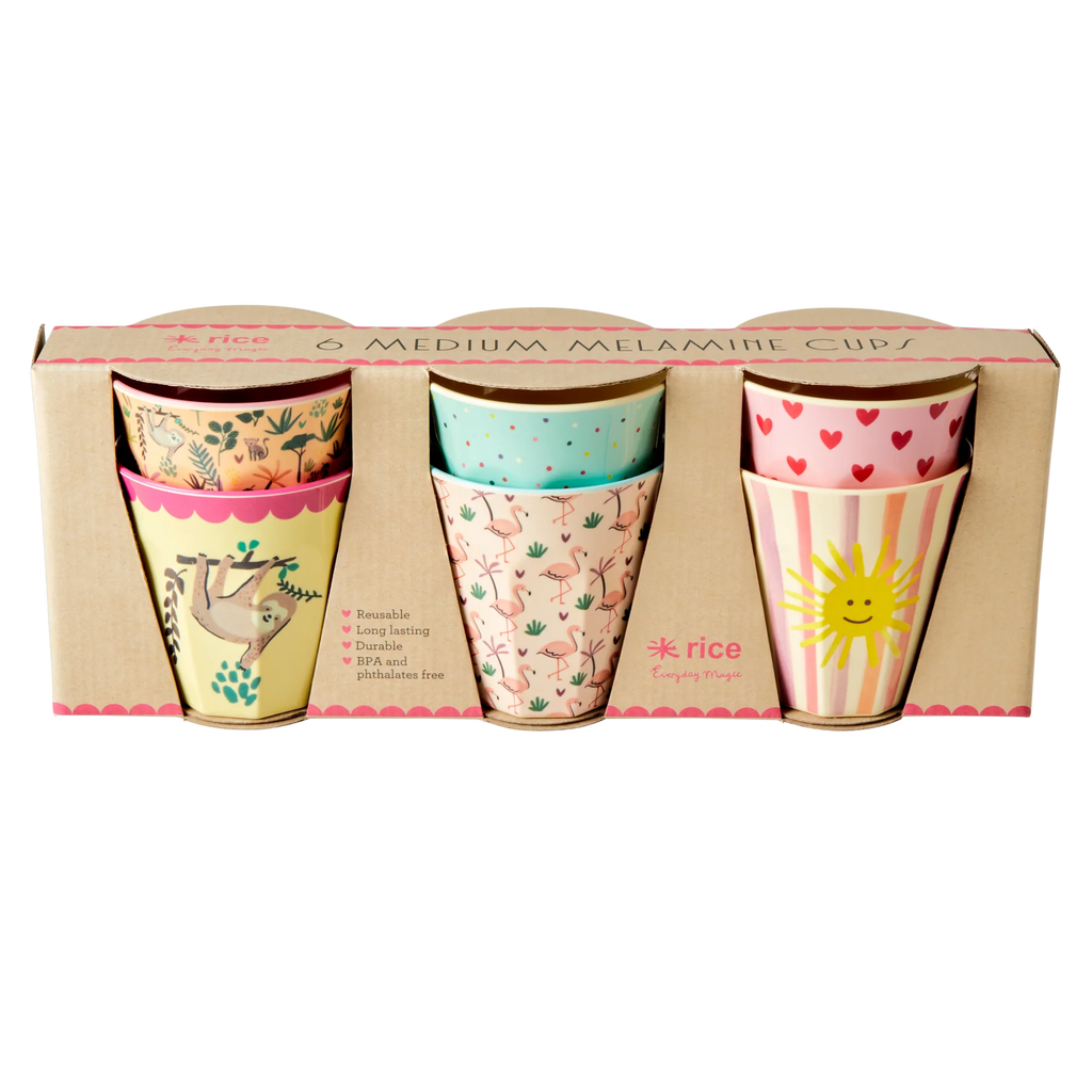 set tazze melamina rice