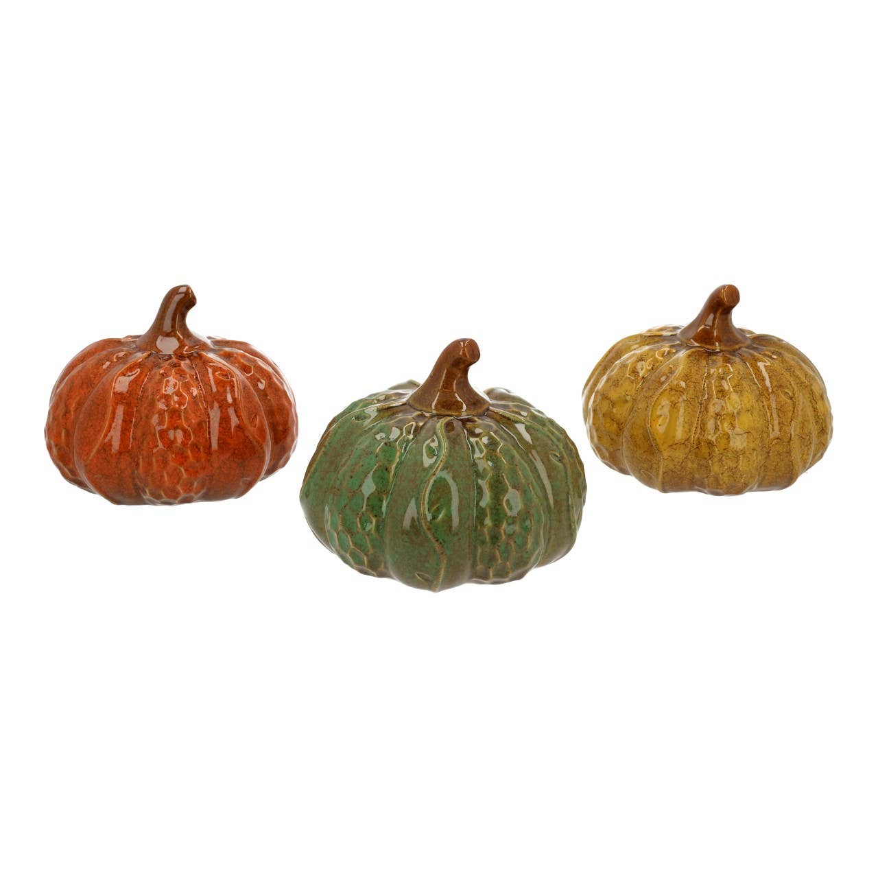 decorazione zucca porcellana finitura lucida 